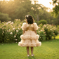 Golden Party Frock for Girls M260274