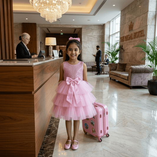 Pink Party Frock for Girls M260276