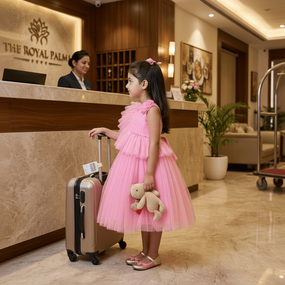 Pink Party Frock for Girls M260278