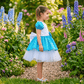 Sky blue Party Frock for Girls M260279