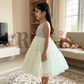 Green Party Frock for Girls M260281