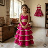 Magenta Beautiful Lehenga set for Girls M260289