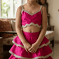 Magenta Beautiful Lehenga set for Girls M260289