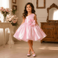 Girls Designer pink Party frock M260292