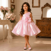 Girls Designer pink Party frock M260292