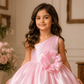 Girls Designer pink Party frock M260292