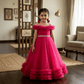 Girls Designer magenta Party Gown M260291