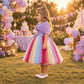 Purple Hello Kitty Party Frock for Girls M260294