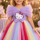 Purple Hello Kitty Party Frock for Girls M260294