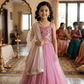 Net Sweetheart-Neckline Lehenga Choli Set for Girls M260099