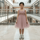 Champagne Tulle Princess Party Frock for Girls M260110