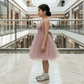 Champagne Tulle Princess Party Frock for Girls M260110