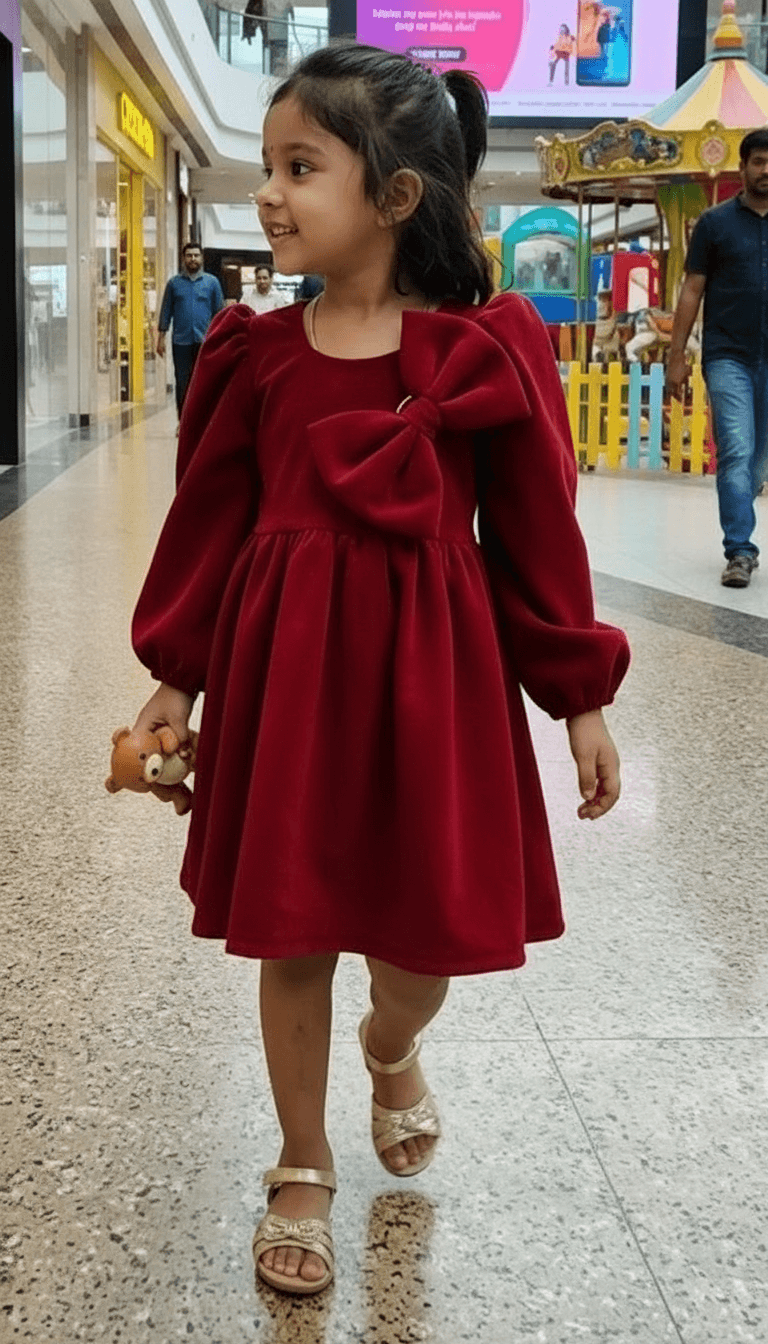 Maroon Beautiful Party for Girls m260297