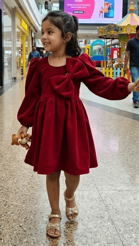 Maroon Beautiful Party for Girls m260297