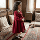Maroon Beautiful Party Dress for Girls m260297