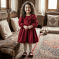 Maroon Beautiful Party Dress for Girls m260297