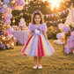 Purple Hello Kitty Party Frock for Girls M260294