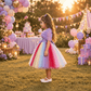 Purple Hello Kitty Party Frock for Girls M260294