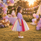 Purple Hello Kitty Party Frock for Girls M260294