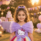 Purple Hello Kitty Party Frock for Girls M260294
