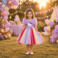 Purple Hello Kitty Party Frock for Girls M260294