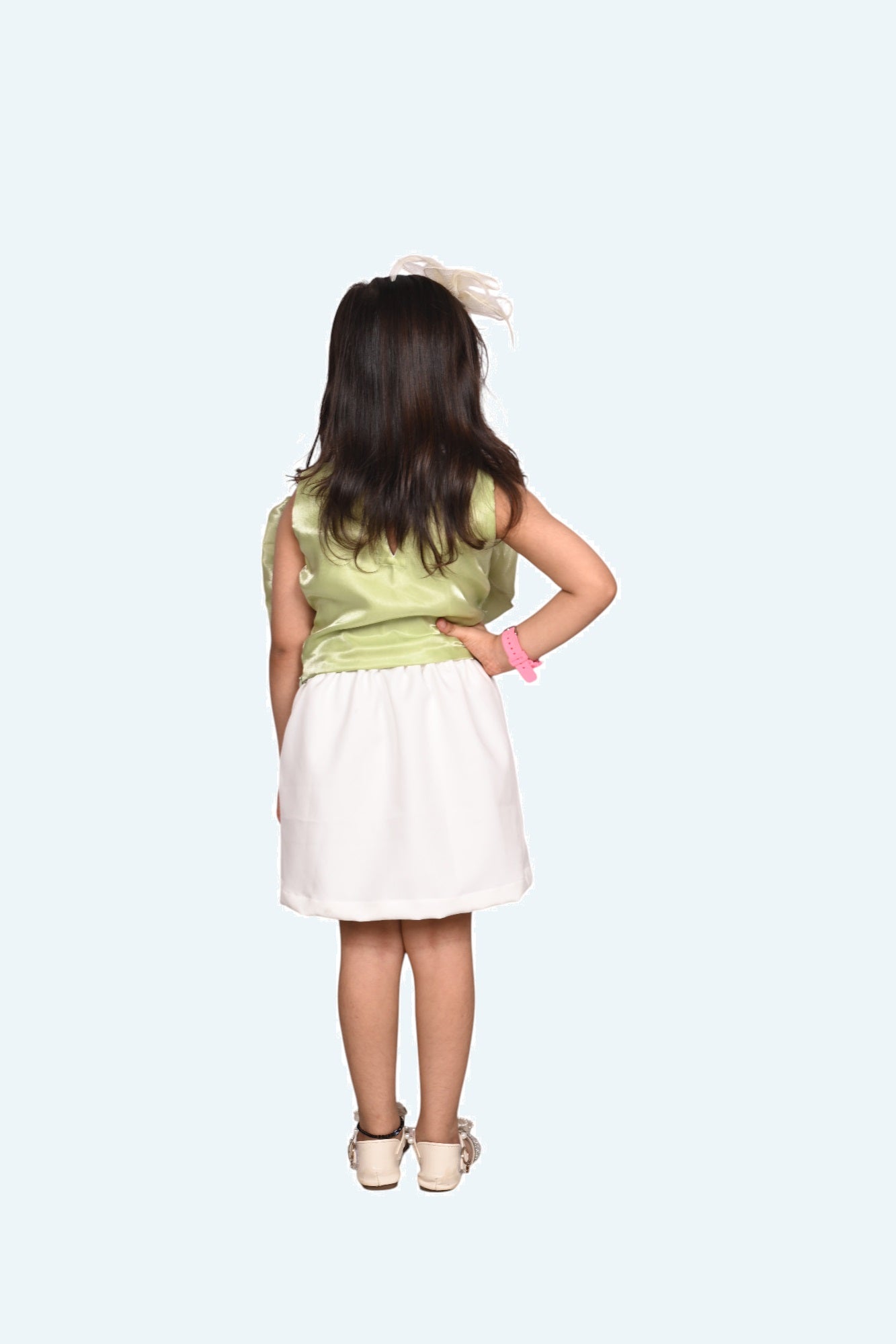 Girls premium skirt and top clothing set