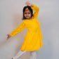 Yellow Kurta And Dhoti Pant Set For Girls