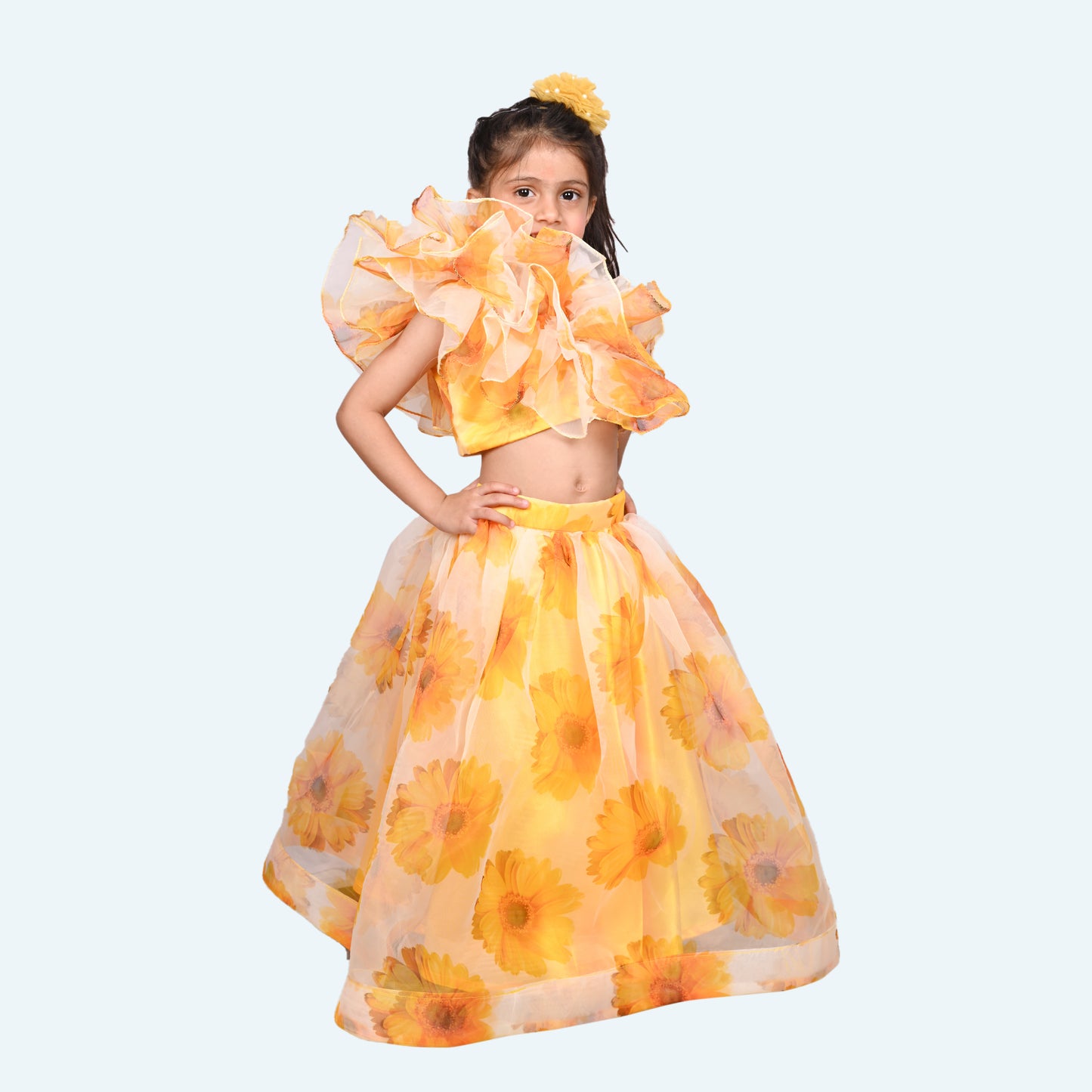 Yellow Designer lehenga choli set
