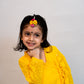 Yellow Kurta And Dhoti Pant Set For Girls
