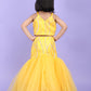 Yellow Color Ethnic Wear Sleeveless Lehenga Choli Set For Girls