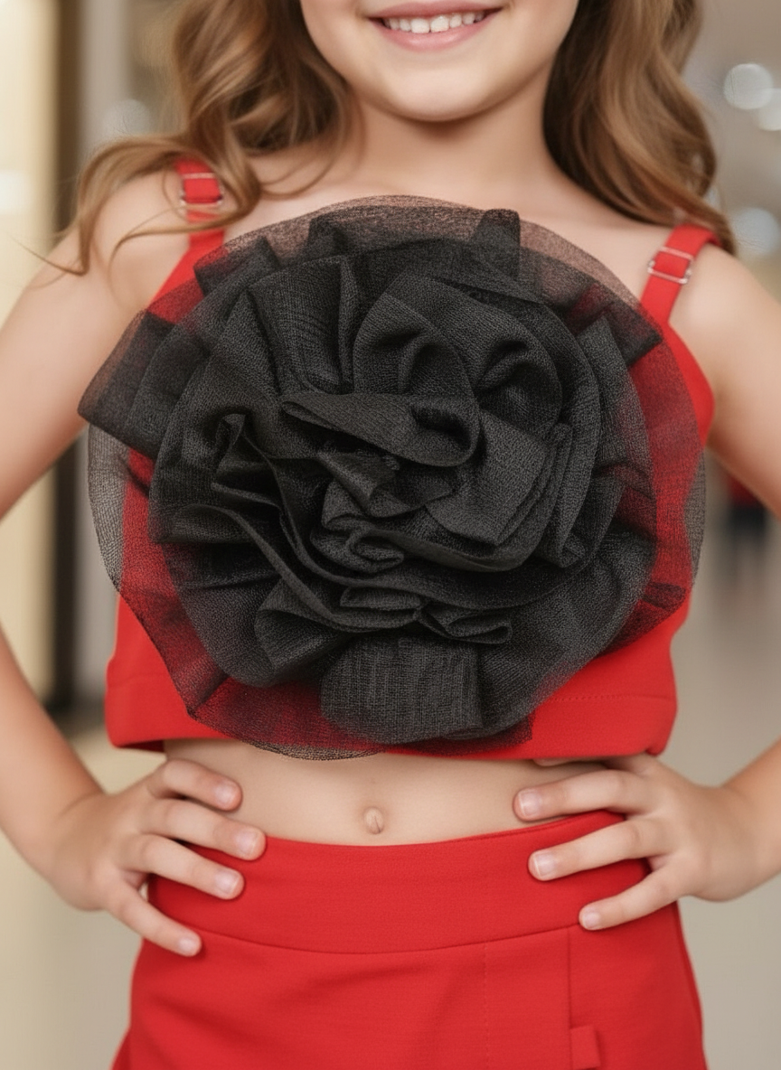 Girls knee length coord set