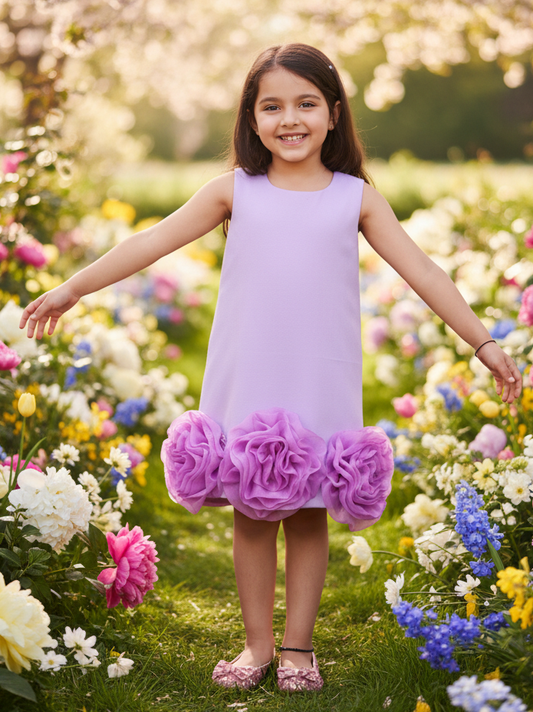 Designer Boutique Dresses purple frock m250078