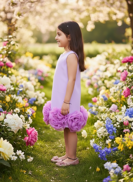 Designer Boutique Dresses purple frock m250078