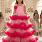 Girls Pink Gown length Party dress M230801