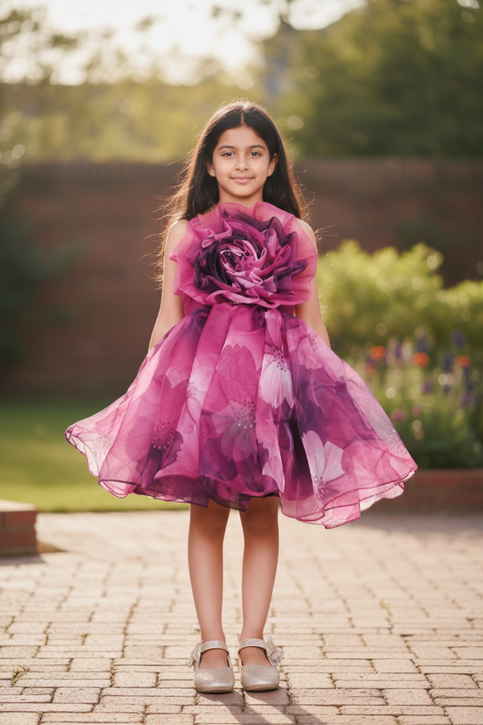 Designer Boutique Dresses magenta frock m250072