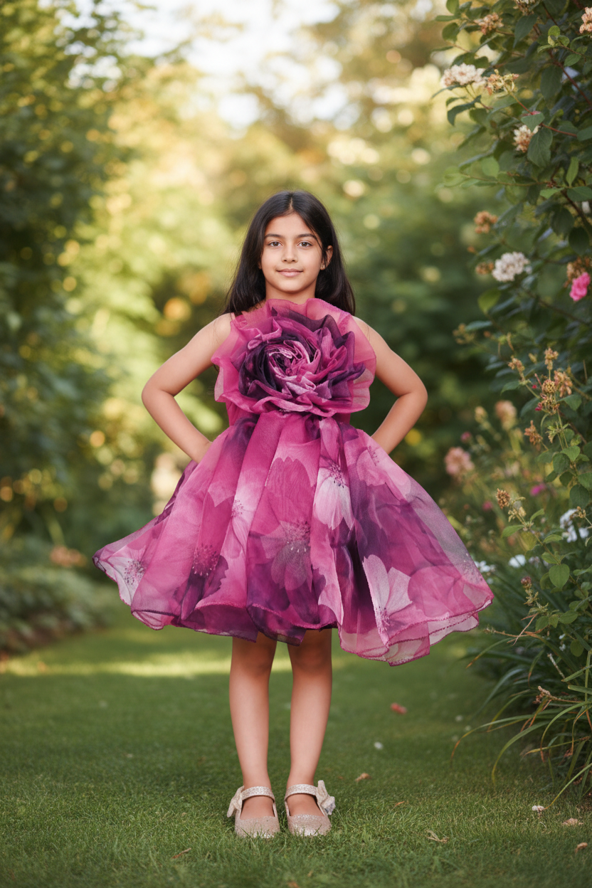 Designer Boutique Dresses magenta frock m250072