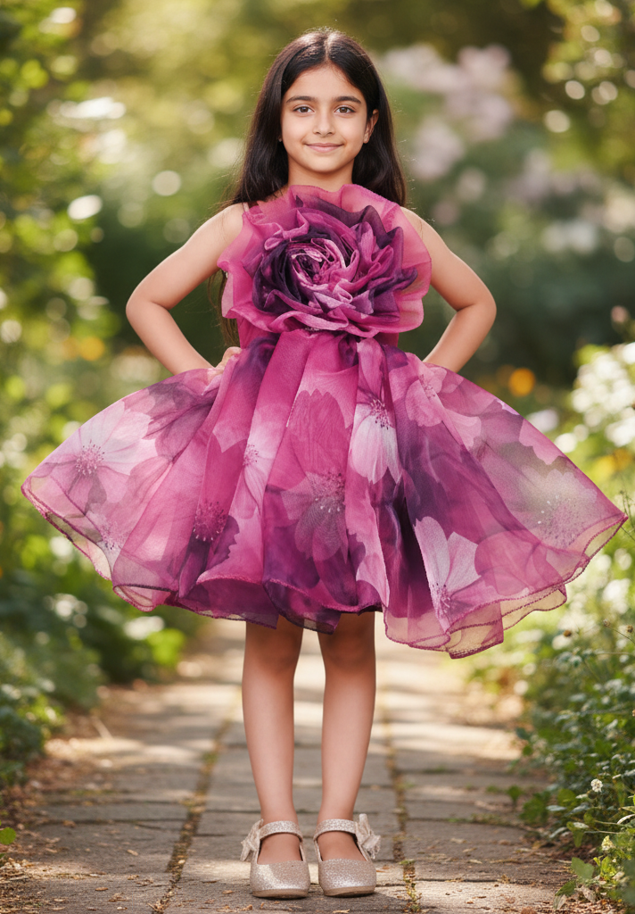 Designer Boutique Dresses magenta frock m250072