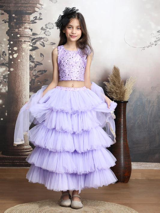 purple Designer lehenga choli set  M250316