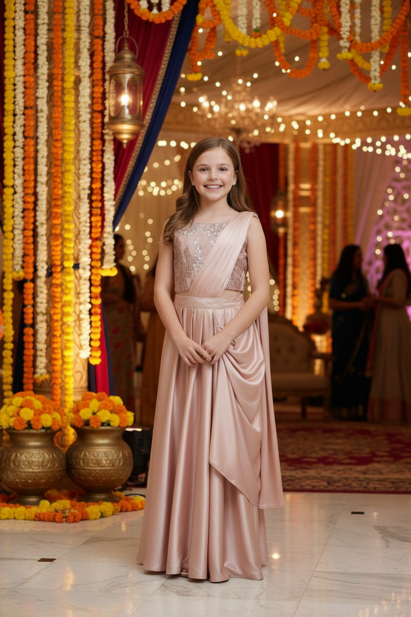 Trendy Dresses for Girls indo western party dress