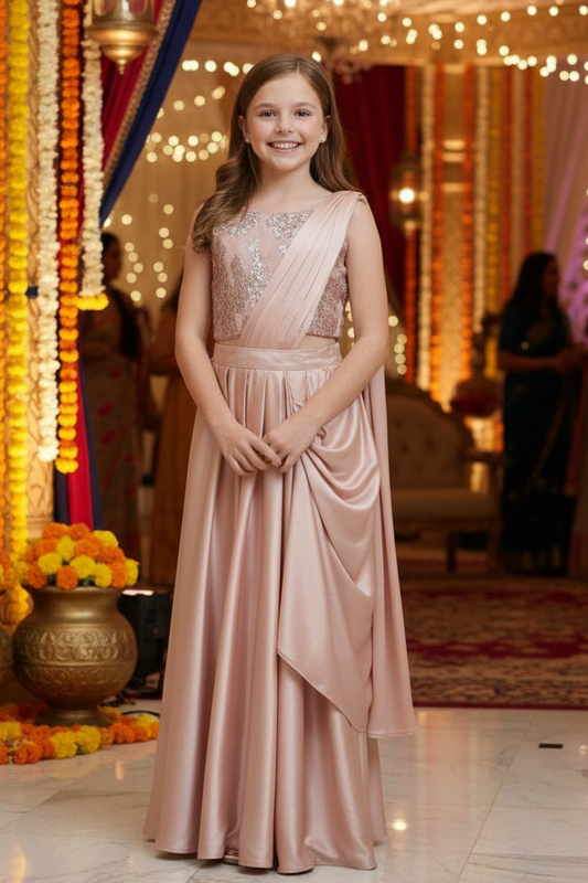 Trendy Dresses for Girls indo western party dress