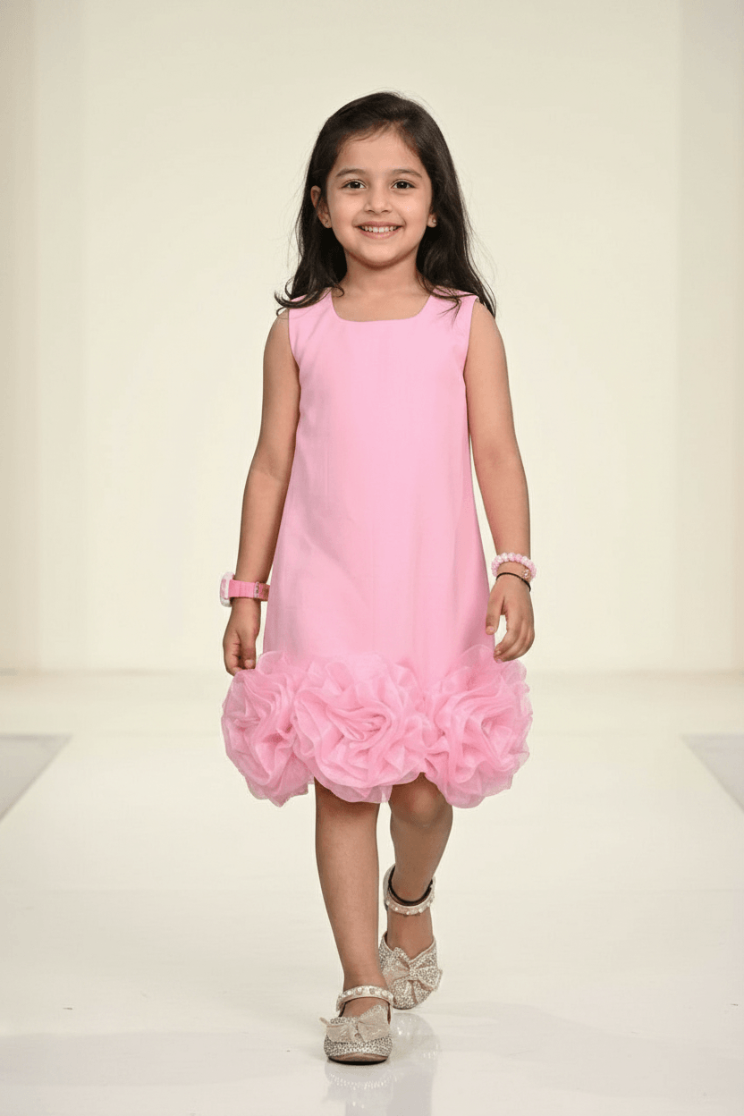 Designer Boutique Dresses pink frock m250074