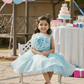 Girls blue casual frock m250050