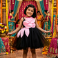 Girls black  Party frock m240045