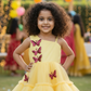 Girls yellow casual frock m250042