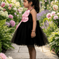 Girls black  Party frock m240045