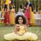 Girls yellow casual frock m250042