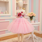 Girls pink casual frock m250037
