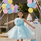 Girls blue casual frock m250050