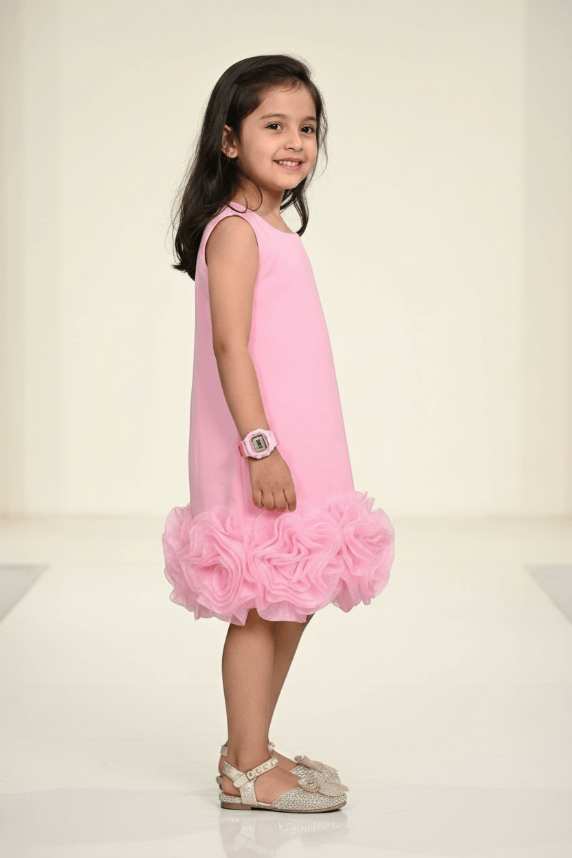 Designer Boutique Dresses pink frock m250074
