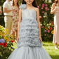 Girls Grey Gown length dress M232401